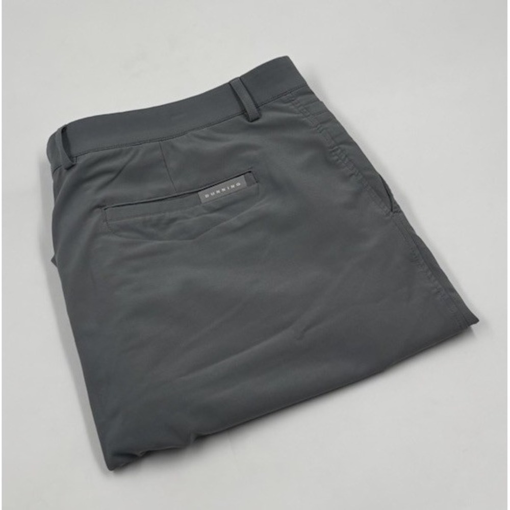 Dunning Men's 38 Everbest Polyester Blend Gray 10"‎ Chino Athletic Shorts